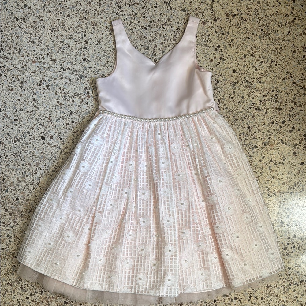 Elegant Pink Girls Dress